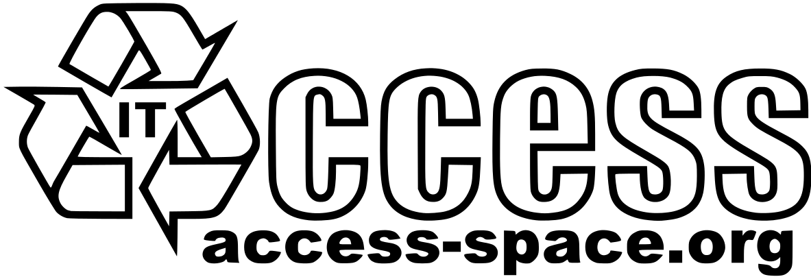 Access aspace black on clear